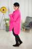 Kurtka wiosenna o kroju koszuli MARIKA różowa Plus Size 42-54