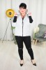 Krótka Kurtka pikowana NAZAR biała Plus Size 44-50