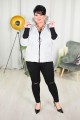 Krótka Kurtka pikowana NAZAR biała Plus Size 44-50