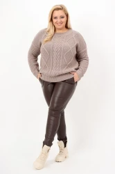 Sweter CATRIN cappucino Plus Size 42/48