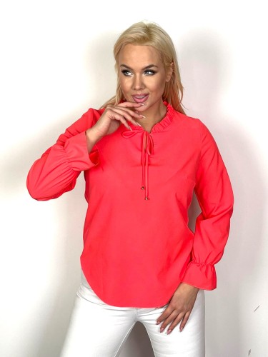 Elegancka Bluzka ROSA czerwona Plus Size 44-58