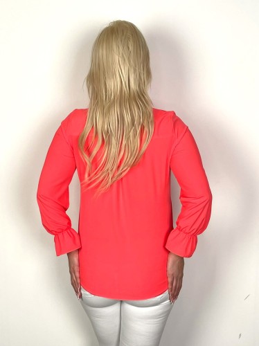 Elegancka Bluzka ROSA czerwona Plus Size 44-58