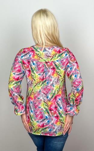 Elegancka Bluzka CLEO wzór 1 Plus Size 44-58