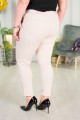 Eleganckie Spodnie SINNER śmietankowe Plus Size 2XL-5XL