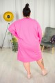 Sukienka Tuba ALICJA różowa Plus Size 48-58