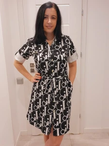Sukienka z paskiem ŻANETT  Plus Size 44-54