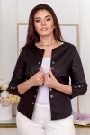 Ekoskórzana Kurteczka żakiecik NINA czarna Plus Size 44-56