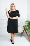 Elegancka Sukienka AVA czarna Plus Size 44-56