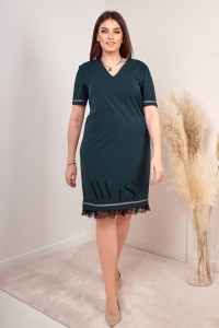Elegancka Sukienka STELLA zielona Plus Size 44-56 