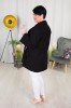 Krótki Płaszczyk wiosenny SONIA czarny Plus Size 42-52