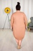 Sukienka wiskoza JAJKO camel Taffi Plus Size 46/52