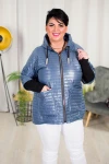 Krótka Kurtka pikowana NATALI jeans Plus Size 44-52