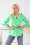 Elegancka Bluzka TAMIDA zielona  Plus Size 44-58