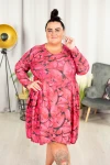 Sukienka Bombka ROSA róż Plus Size 48/56