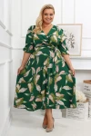 Sukienka SALMA liście Plus Size 44-54