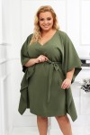 Sukienka Nietoperz AMANDA khaki Plus Size 44-56