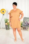 Sukienka SYLWIA camel Plus Size 44-54