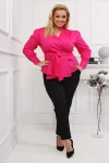 Koszula wiązana BRI amarant Plus Size 44-54