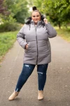 Zimowa Kurtka COLI siwa Plus Size 44-54
