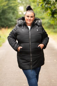 Zimowa Kurtka COLI czarna Plus Size 44-54