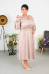 Sukienka maxi z paskiem ZUMBA wzór 1 Plus Size 42-50