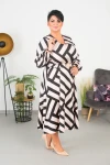 Sukienka maxi z paskiem ZUMBA wzór 2 Plus Size 42-50