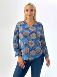 Elegancka Bluzka BASIA wzór 15 Plus Size 44-58
