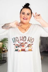 Tunika świąteczna CHRISTMAS Renifery Plus Size 46-56