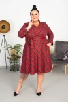 Bestsellerowa Sukienka INDIA krata Plus Size 44-52