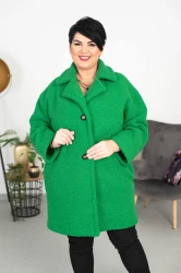 Płaszcz Kożuszek ASHTON zielony Plus Size 44-50
