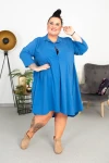 Sukienka koszulowa trapezowa EMILY chaber Plus Size 46-58