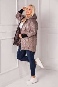 Kurtka z dresowym rękawem ENIGMA fango Plus Size 44-52