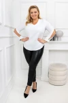Bluzka DONATA krem Plus Size 44-56