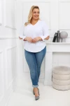 Bluzka DONATA biała Plus Size 44-56
