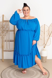 Sukienka Maxi Hiszpanka LINET chaber Plus Size 48-60