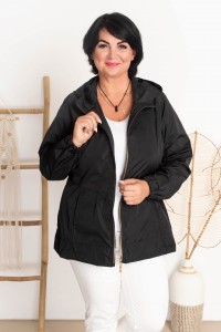 Kurtka Wiatrówka HENRY czarna Plus Size 40-52