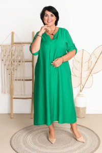Sukienka STELIO zielona Plus Size 44-54