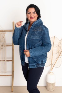 Bomberka jeansowa FOURTEEN Plus Size 50-58