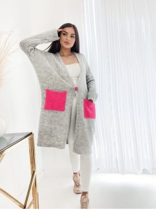 Kardigan Sweter LILY melanż Plus Size 44/50