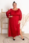 Sukienka Koronkowa MAXI DREAM czerwona Plus Size 46-56
