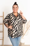 Koszula wkładana przez głowę SERENA wzór 5 Plus Size 42-52