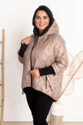 Kurtka Bombka LOLI beżowa Plus Size 44-50