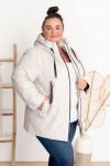 Kurtka Pikowana KIMI ecru Plus Size 50-60