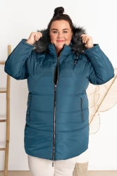 Zimowa Kurtka COLI morska Plus Size 44-54