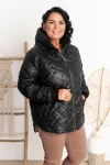 Krótka kurtka AXEL czarna Plus Size 42-50