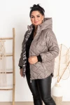Krótka Kurtka na Panterze AXEL fango Plus Size 42-50