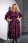 Sukienka maxi z paskiem ZUMBA wzór 11 Plus Size 42-50