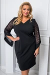 Sukienka elegancka MORTICIA czarna Plus Size 44-56