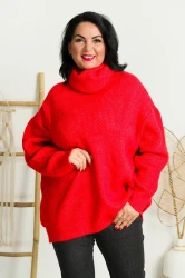 Mięsisty Golf DEX czerwony Plus Size 46/54