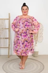 Sukienka z siateczki SHER wzór 3 Plus Size 48-56